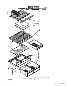05 - Shelf parts for Whirlpool Refrigerator 8ET16ZKXWW00 from AppliancePartsPros.com