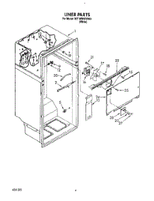 03 - Liner parts for Whirlpool Refrigerator 3ET18RKXYW01 from AppliancePartsPros.com