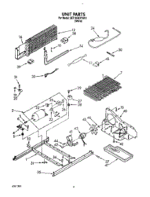 06 - Unit parts for Whirlpool Refrigerator 3ET18RKXYW01 from AppliancePartsPros.com