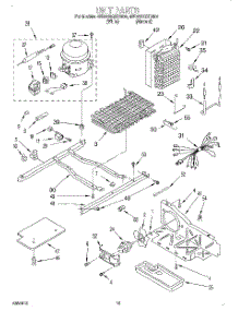 09 - Unit parts for Whirlpool Refrigerator 4ED25DQXDW02 from AppliancePartsPros.com
