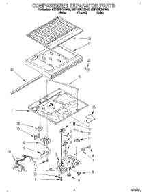 03 - Compartment Separator parts for Whirlpool Refrigerator 8ET18NKXAW02 from AppliancePartsPros.com