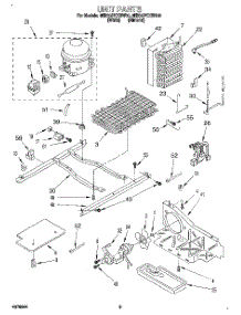 06 - Unit parts for Whirlpool Refrigerator 6ED20PKXBN00 from AppliancePartsPros.com