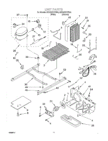 07 - Unit parts for Whirlpool Refrigerator 8ED20ZKXFW04 from AppliancePartsPros.com