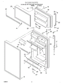 02 - Door parts for Whirlpool Refrigerator 8ET18GKXFW01 from AppliancePartsPros.com