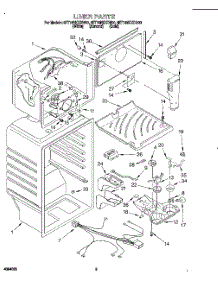 03 - Liner parts for Whirlpool Refrigerator 8ET16NKXDG00 from AppliancePartsPros.com