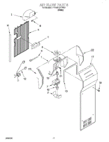 10 - Air Flow parts for Whirlpool Refrigerator 7ED25DQXFW02 from AppliancePartsPros.com