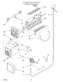 12 - Ice Maker, Optional parts for Whirlpool Refrigerator 7ED25DQXFW02 from AppliancePartsPros.com