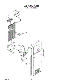 11 - Air Flow parts for Whirlpool Refrigerator 8ED27DQXXN01 from AppliancePartsPros.com