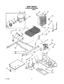 06 - Unit parts for Whirlpool Refrigerator 6ED20PKXAW00 from AppliancePartsPros.com