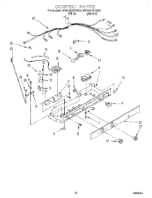 11 - Control parts for Whirlpool Refrigerator 4ED25DQXDN02 from AppliancePartsPros.com
