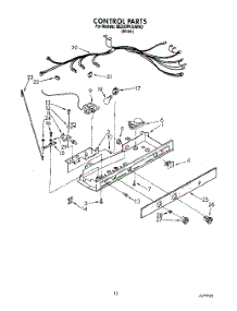 08 - Control, Lit / Optional parts for Whirlpool Refrigerator 6ED20PKXAW00 from AppliancePartsPros.com
