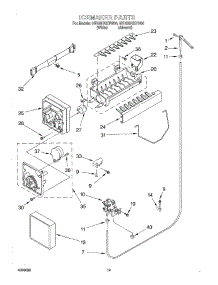 12 - Ice Maker, Optional parts for Whirlpool Refrigerator 8ED25DQXFN04 from AppliancePartsPros.com