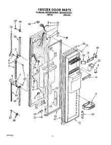 07 - Freezer Door parts for Whirlpool Refrigerator 8ED25DQXAW01 from AppliancePartsPros.com