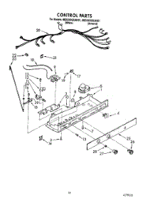 11 - Control parts for Whirlpool Refrigerator 8ED25DQXAW01 from AppliancePartsPros.com