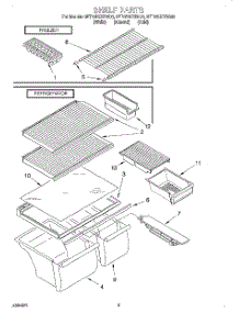 05 - Shelf, Lit / Optional parts for Whirlpool Refrigerator 8ET16NKXDN03 from AppliancePartsPros.com