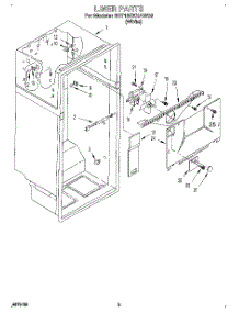 02 - Liner parts for Whirlpool Refrigerator 6ET18ZKXAW00 from AppliancePartsPros.com