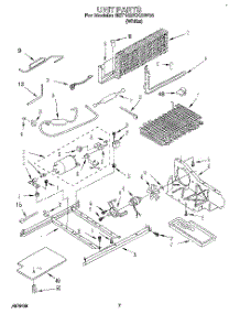 06 - Unit parts for Whirlpool Refrigerator 6ET18ZKXAW00 from AppliancePartsPros.com