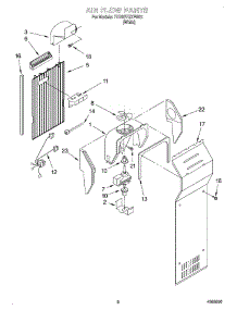04 - Air Flow parts for Whirlpool Refrigerator 7ED20TQXFW01 from AppliancePartsPros.com