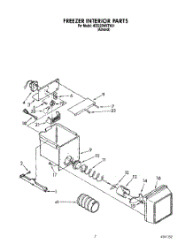 06 - Freezer Interior parts for Whirlpool Refrigerator 4ED22DWXTN01 from AppliancePartsPros.com