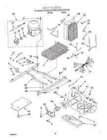 09 - Unit parts for Whirlpool Refrigerator 6ED25DQXFB02 from AppliancePartsPros.com