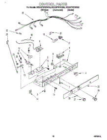 11 - Control parts for Whirlpool Refrigerator 8ED22PWXBN00 from AppliancePartsPros.com