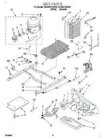 06 - Unit parts for Whirlpool Refrigerator 4ED20ZKXBN00 from AppliancePartsPros.com