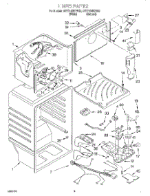 03 - Liner parts for Whirlpool Refrigerator 3VET19NKFW00 from AppliancePartsPros.com