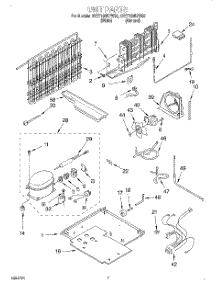 04 - Unit parts for Whirlpool Refrigerator 3VET19NKFW00 from AppliancePartsPros.com