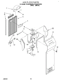 10 - Air Flow parts for Whirlpool Refrigerator 4YED22PWDN00 from AppliancePartsPros.com