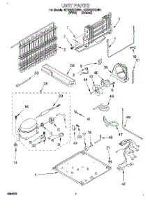 04 - Unit parts for Whirlpool Refrigerator 4ET20ZKXDW01 from AppliancePartsPros.com