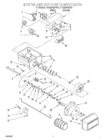 06 - Motor And Ice Container parts for Whirlpool Refrigerator 7ED22PQXFW01 from AppliancePartsPros.com