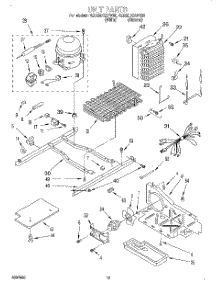 09 - Unit parts for Whirlpool Refrigerator 4ED25DQXFW00 from AppliancePartsPros.com