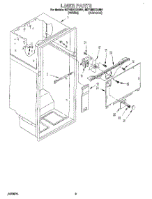 02 - Liner parts for Whirlpool Refrigerator 6ET18DKXAN01 from AppliancePartsPros.com