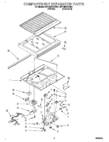 03 - Compartment Separator parts for Whirlpool Refrigerator 6ET18DKXAN01 from AppliancePartsPros.com