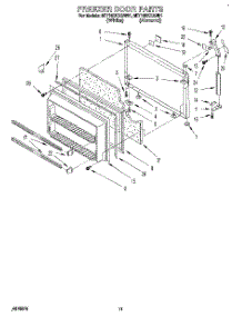 07 - Freezer Door parts for Whirlpool Refrigerator 6ET18DKXAN01 from AppliancePartsPros.com