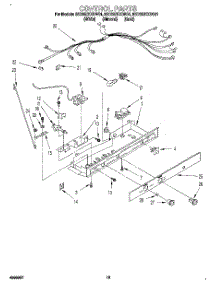 08 - Control, Lit / Optional parts for Whirlpool Refrigerator 8ED20ZKXDW01 from AppliancePartsPros.com