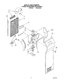 05 - Air Flow parts for Whirlpool Refrigerator 8ED22DQXBW00 from AppliancePartsPros.com