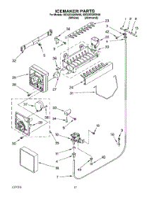 11 - Icemaker parts for Whirlpool Refrigerator 8ED22DQXBW00 from AppliancePartsPros.com