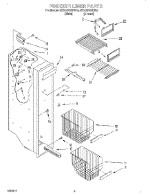 04 - Freezer Liner parts for Whirlpool Refrigerator 8ED25DQXDN03 from AppliancePartsPros.com