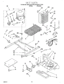 09 - Unit parts for Whirlpool Refrigerator 8ED25DQXFN00 from AppliancePartsPros.com