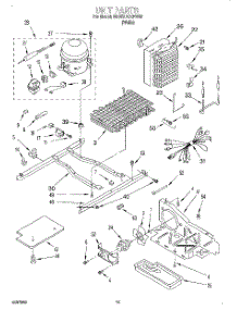 09 - Unit parts for Whirlpool Refrigerator 6ED27DQXFW00 from AppliancePartsPros.com