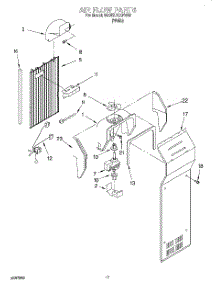 10 - Air Flow parts for Whirlpool Refrigerator 6ED27DQXFW00 from AppliancePartsPros.com