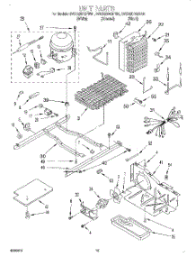 09 - Unit parts for Whirlpool Refrigerator 3VED29DQFB01 from AppliancePartsPros.com