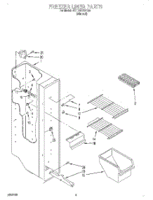 03 - Freezer Liner parts for Whirlpool Refrigerator 4YED20TKFN00 from AppliancePartsPros.com