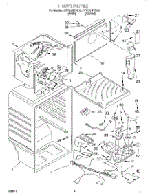 03 - Liner parts for Whirlpool Refrigerator 3VET19NKFW03 from AppliancePartsPros.com