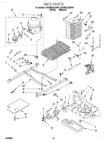 09 - Unit parts for Whirlpool Refrigerator 4ED25DQXBN00 from AppliancePartsPros.com