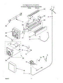 11 - Ice Maker parts for Whirlpool Refrigerator 8ED22PQXFW04 from AppliancePartsPros.com