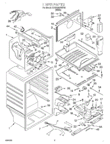 02 - Liner parts for Whirlpool Refrigerator 3XARG493WP02 from AppliancePartsPros.com