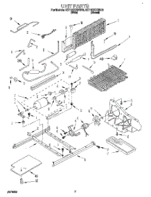 05 - Unit parts for Whirlpool Refrigerator 3ET18DKXBW00 from AppliancePartsPros.com