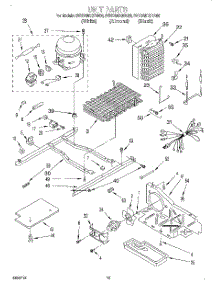 09 - Unit parts for Whirlpool Refrigerator 3VED29DQEW00 from AppliancePartsPros.com